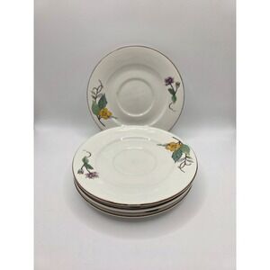 4 Woodhill by Citation Saucers 6-3/8" Some‎ Have Paint Lose